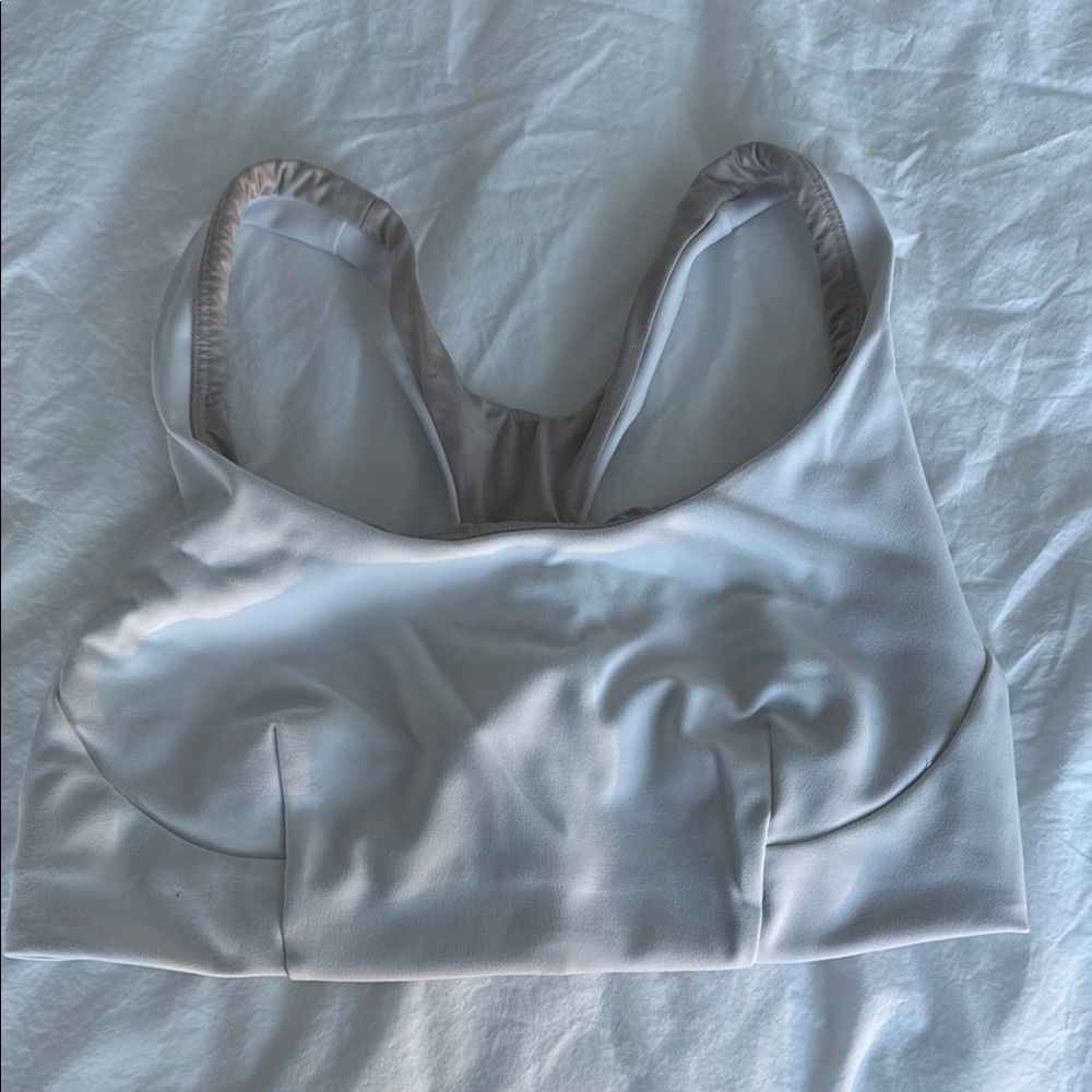 White Sports Bra